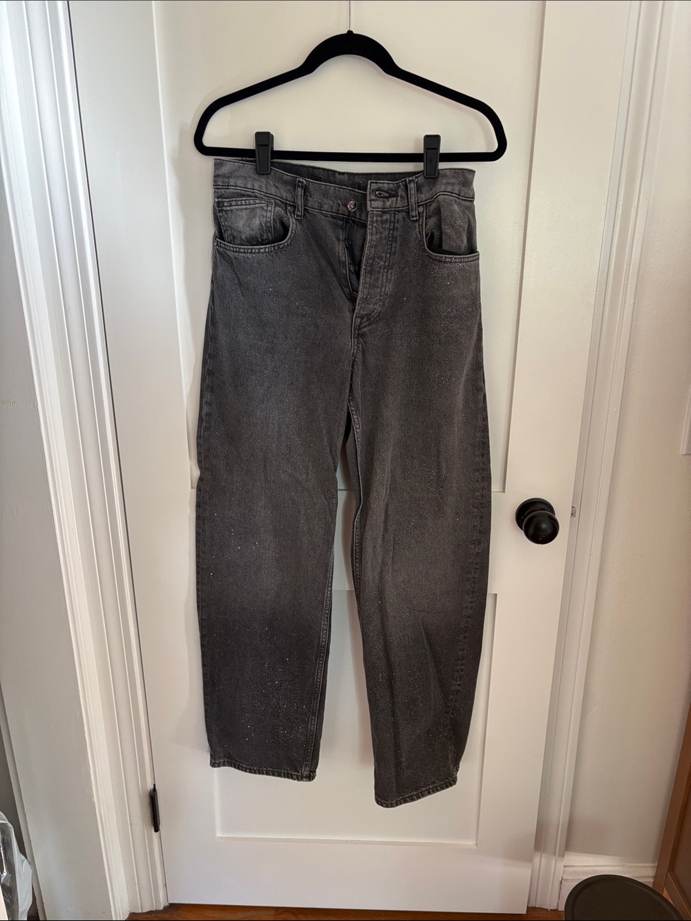 Liu Jo Women's Wide-Leg Washed Black Jeans